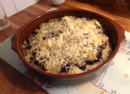 Parmentier de boudin aux deux pommes