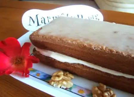 Gâteau au noix et au café