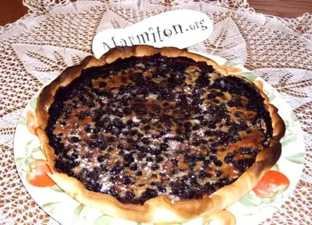 Tarte amandine aux myrtilles