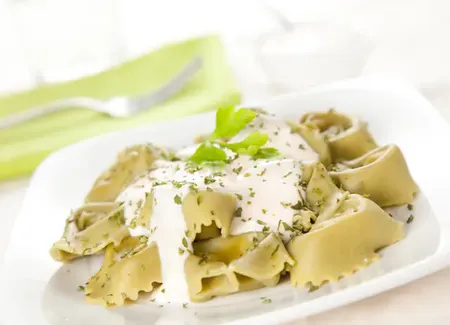 Tortellinis aux épinards et gorgonzola