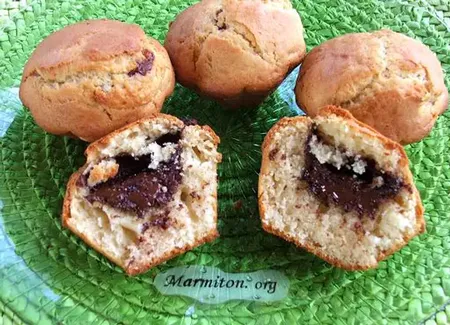 Muffins au chocolat surprise