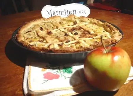 Tarte pommes, bananes et clémentines