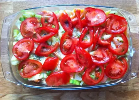Clafoutis fenouil saumon