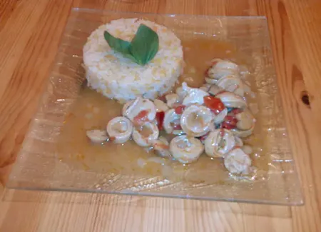 Boudin blanc et ses fruits et légumes