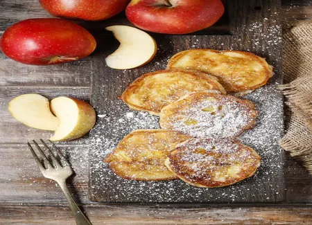 Beignets de pommes au rhum