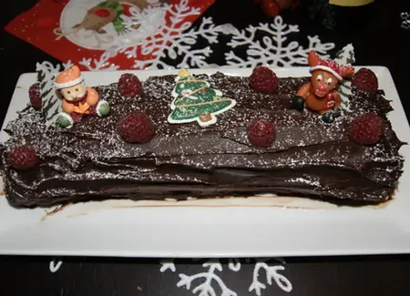 Bûche choco-framboise