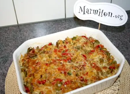 Gratin de pâtes... crues