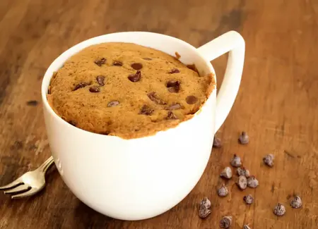Mug cake sans oeuf, beurre ni sucre
