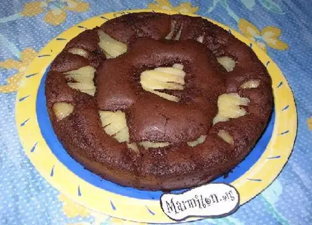 Gâteau au chocolat et aux poires