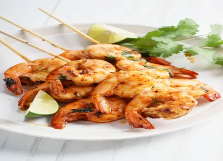Crevettes poêlées à la coriandre et épices