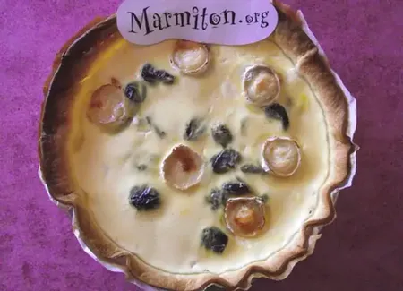Quiche chèvre-pruneaux
