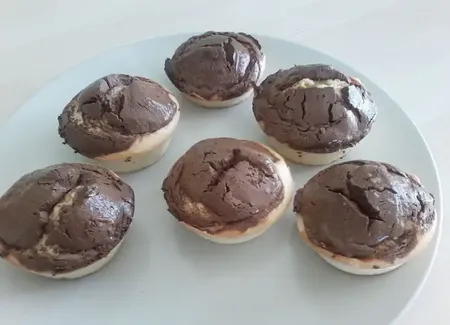 Muffins au chocolat caramel