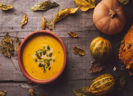 Soupe de potiron et châtaigne