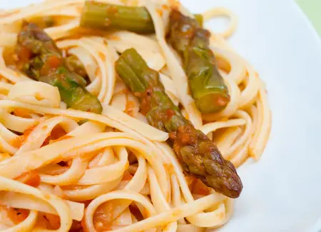 Spaghettis aux asperges
