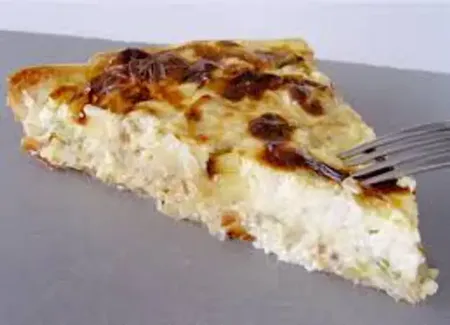 Quiche complete à la faisselle de chêvre