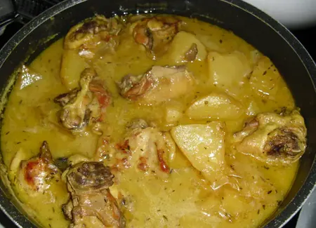 Poulet sauce curry