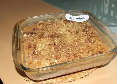 Gratin de poire aux flocons d'avoine léger