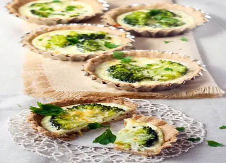 Tarte aux brocolis à la moutarde