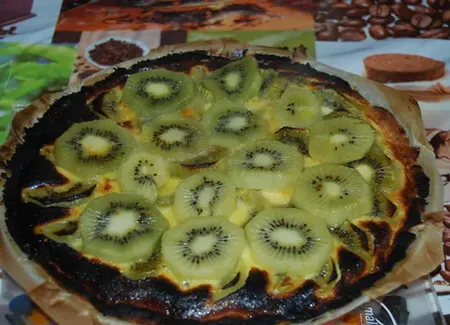 Tarte aux kiwis caramélisée