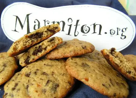 Biscuits moelleux orange / orange confite et chocolat de nadine