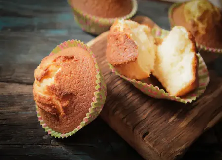 Muffins au chocolat blanc