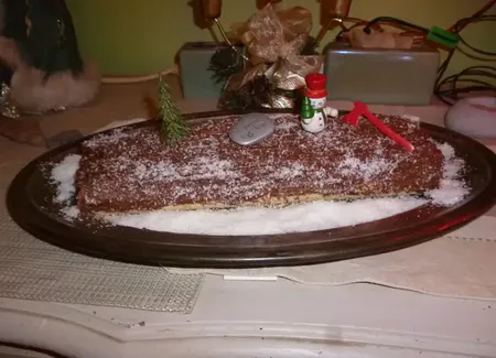 Bûche au nutella et à l'orange