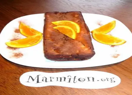 Gâteau sans oeuf à l'orange et au kiwi