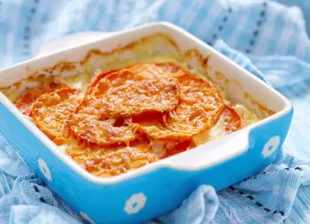 Gratin d'igname et de patate douce