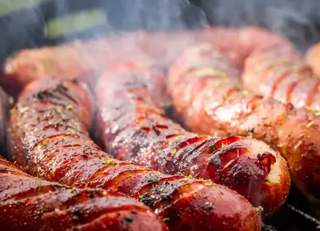 Saucisse grillée très légère
