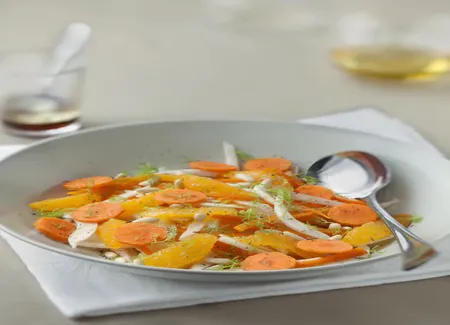 Salade orientale au fenouil et aux carottes