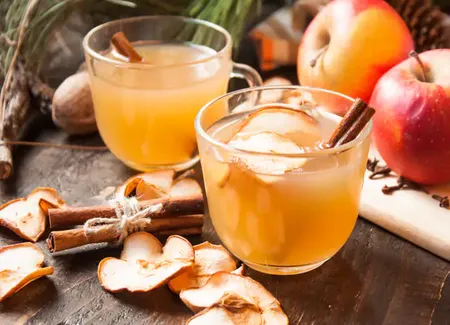 Jus de pomme chaud de coutinette
