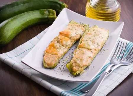 Courgettes au chèvre et aux épices