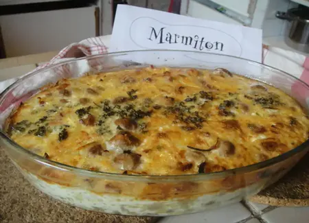 Gratin de chicons aux champignons