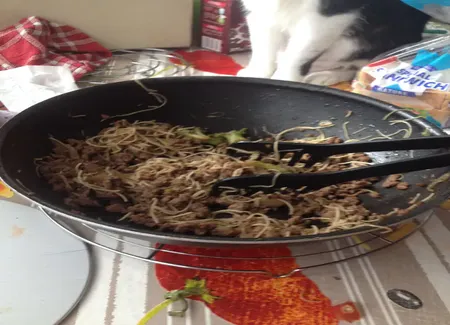 Wok de boeuf et brocolis à la sauce d'huîtres
