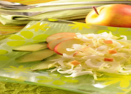 Avocats aux pommes et aux endives