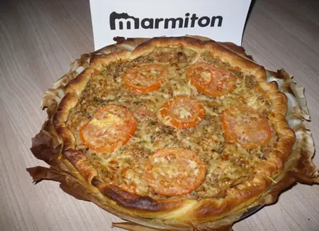 Tarte au thon et moutarde à l'ancienne