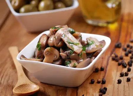 Champignons au cognac
