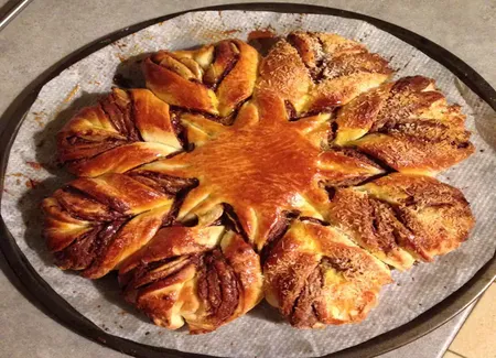 Brioche fleur au nutella