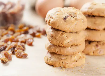 Cookies aux raisins et à la cannelle