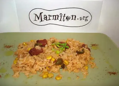 Riz au chorizo et légumes