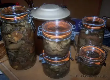 Sanguins à l'huile et au vinaigre (en bocal)