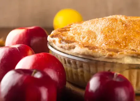 Apple pie fondant au caramel