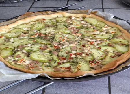 Tarte au concombre