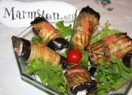 Aubergines farcies au saumon fumé