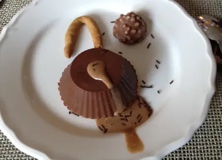 Craquant de chocolat, spéculoos et mousse au chocolat