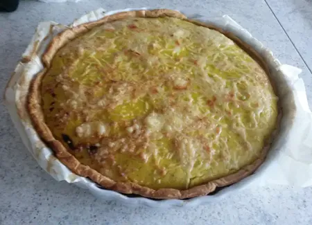 Tarte potiron lardons à ma manière