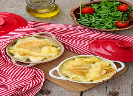 Tartiflette gourmande de bertrand aux rattes