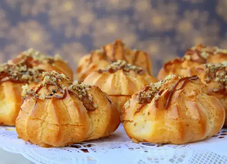 Profiteroles au caramel