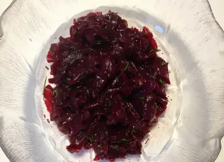 Salade de betterave à la coriandre fraîche