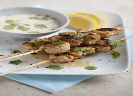 Poulet grillé mariné au yaourt